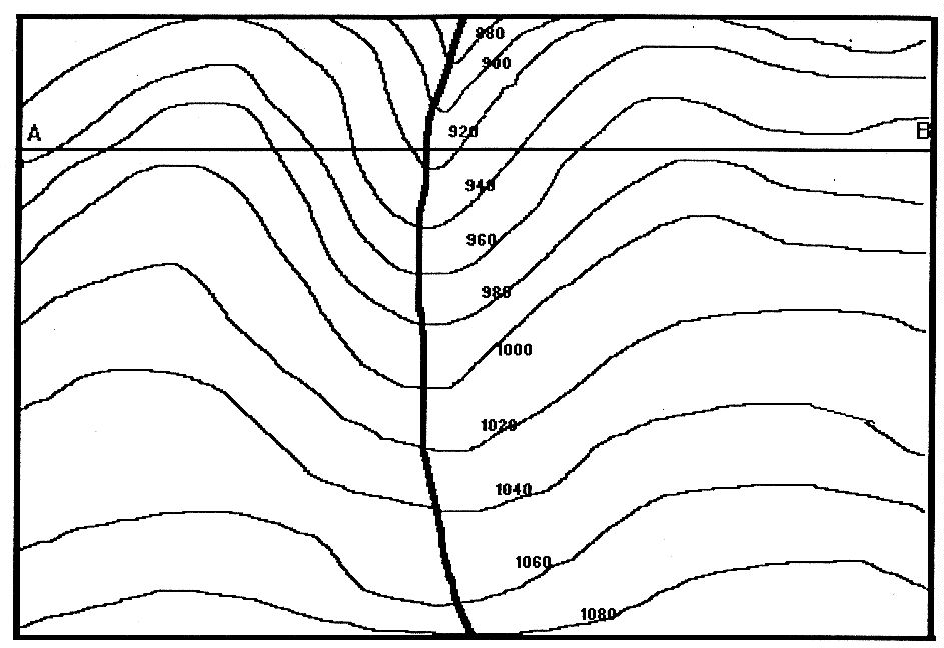 how to tell which way a river is flowing topographic map Construct A Topographic Profile how to tell which way a river is flowing topographic map